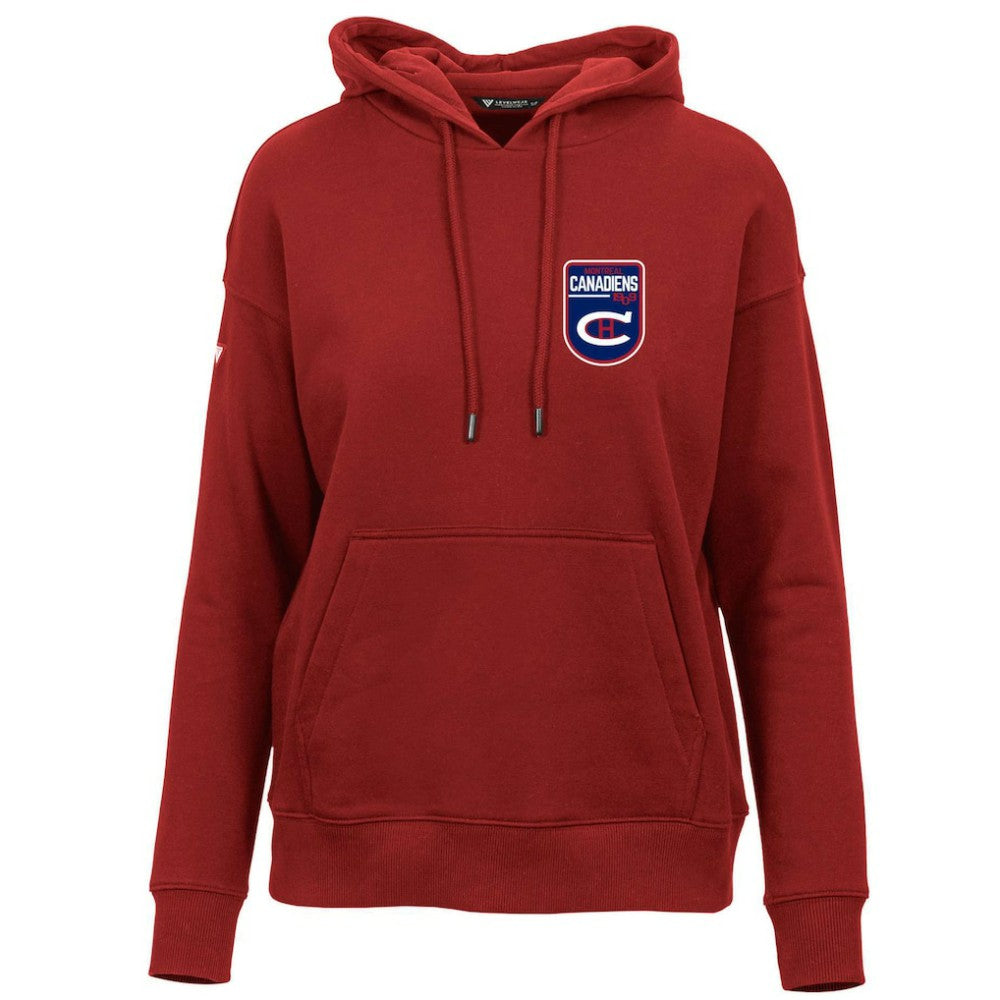 Montreal Canadiens Levelwear Women's Retro Adorn Pullover Hoodie Red