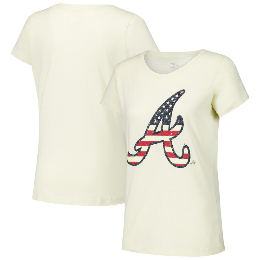 Atlanta Braves Women's Vintage T-Shirt Cream | New Era