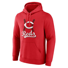Elly De La Cruz Cincinnati Reds Name & Number Fastball Pullover Hoodie Red