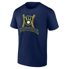 Christian Yelich Milwaukee Brewers Name & Number Fastball T-Shirt Navy