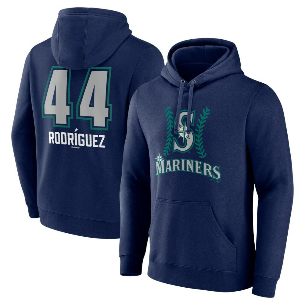 Julio Rodríguez Seattle Mariners Name & Number Fastball Pullover Hoodie Navy