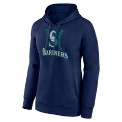 Julio Rodríguez Seattle Mariners Women's Name & Number Fastball Pullover Hoodie Navy