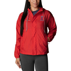 Los Angeles Angels Women's Flash Challenger Full-Zip Windbreaker Jacket Red | Columbia