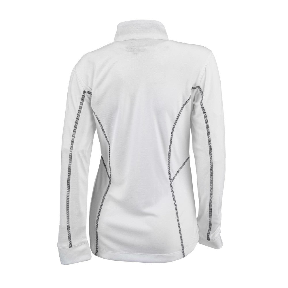 Cincinnati Reds Women's Omni-Wick Shotgun Quarter-Zip Pullover Top White | Columbia