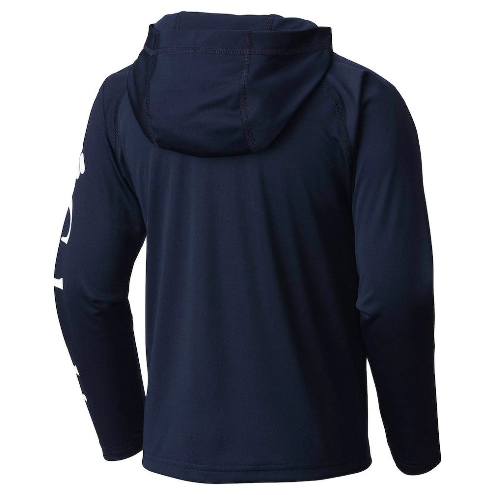 Atlanta Braves Youth Terminal Tackle Long Sleeve Hoodie T-Shirt Navy | Columbia