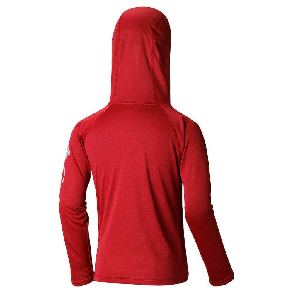 Boston Red Sox Youth Terminal Tackle Long Sleeve Hoodie T-Shirt Red | Columbia