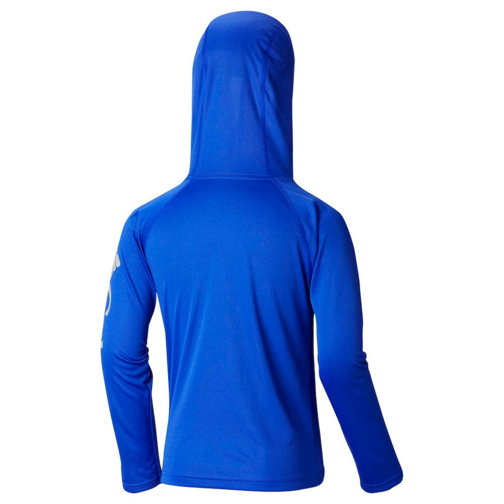 Chicago Cubs Youth Terminal Tackle Long Sleeve Hoodie T-Shirt Royal | Columbia