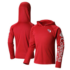 Cleveland Guardians Youth Terminal Tackle Long Sleeve Hoodie T-Shirt Red | Columbia