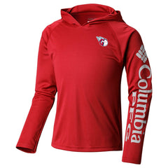 Cleveland Guardians Youth Terminal Tackle Long Sleeve Hoodie T-Shirt Red | Columbia