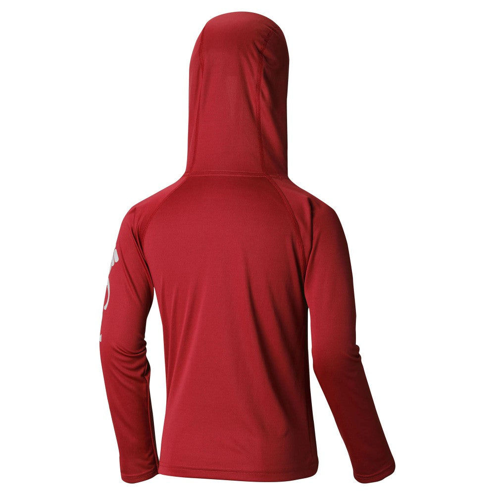 Cleveland Guardians Youth Terminal Tackle Long Sleeve Hoodie T-Shirt Red | Columbia