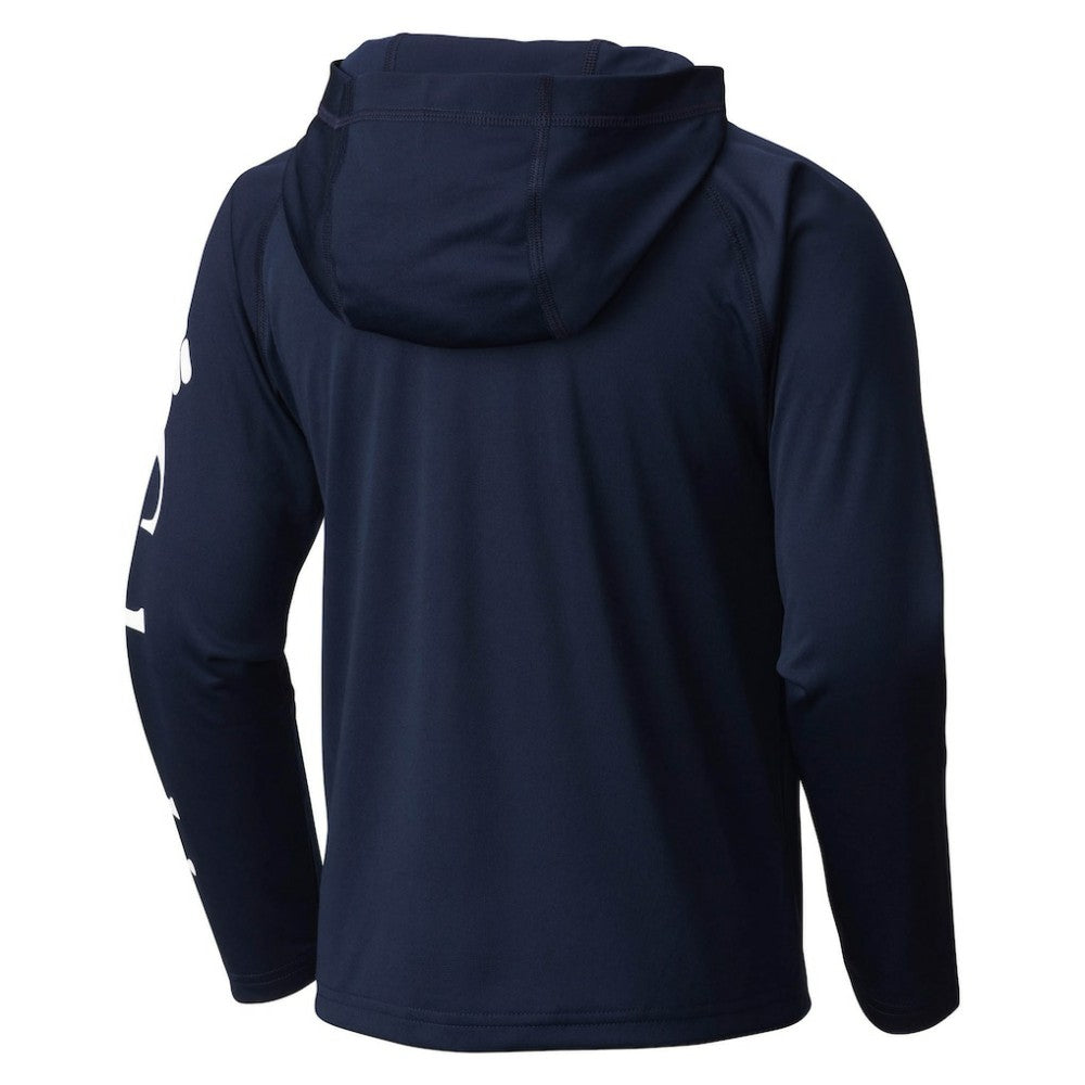 New York Yankees Youth Terminal Tackle Long Sleeve Hoodie T-Shirt Navy | Columbia