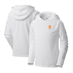 San Francisco Giants Youth Terminal Tackle Long Sleeve Hoodie T-Shirt White | Columbia