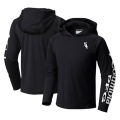 Chicago White Sox Youth Terminal Tackle Long Sleeve Hoodie T-Shirt Black | Columbia