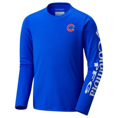 Chicago Cubs Youth Terminal Tackle Long Sleeve T-Shirt Royal | Columbia