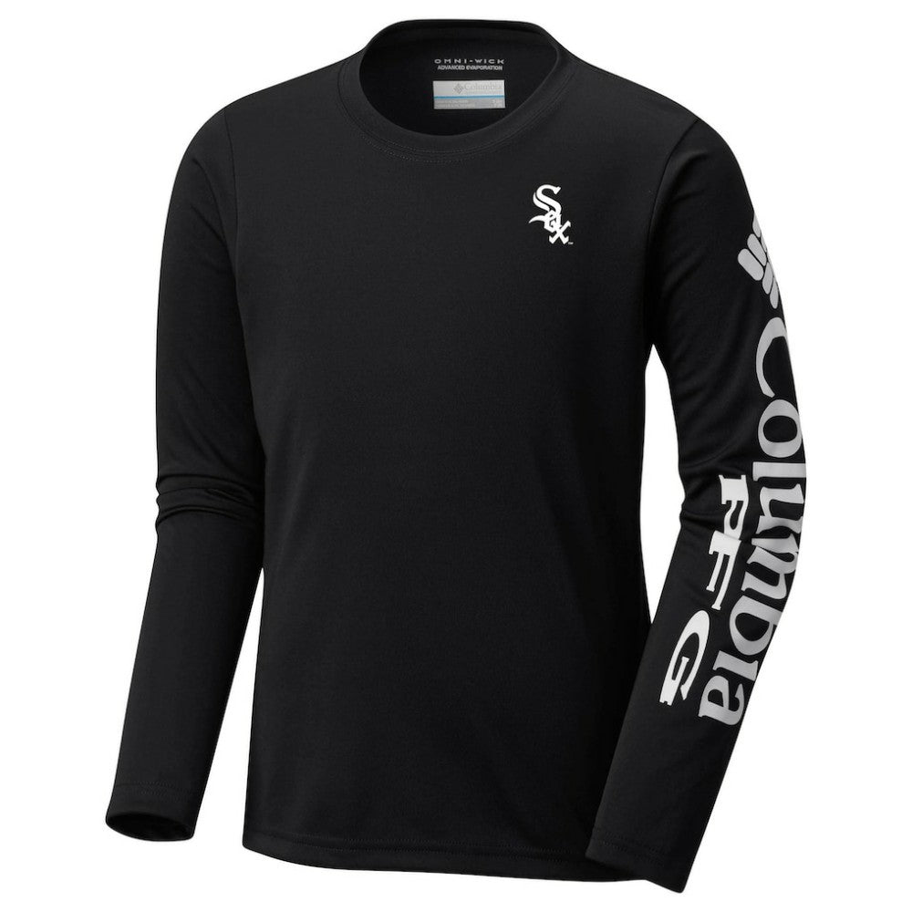 Chicago White Sox Youth Terminal Tackle Long Sleeve T-Shirt Black | Columbia