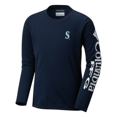 Seattle Mariners Youth Terminal Tackle Long Sleeve T-Shirt Navy | Columbia