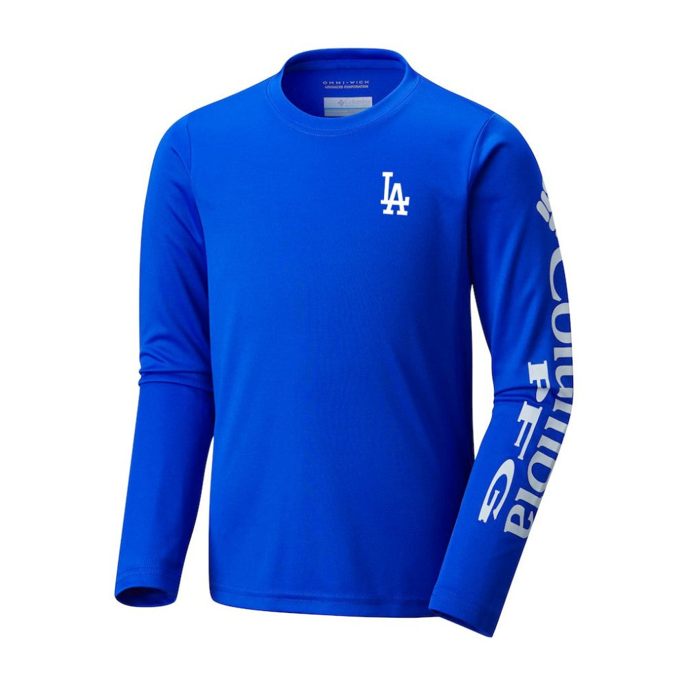 Los Angeles Dodgers Youth Terminal Tackle Long Sleeve T-Shirt Royal | Columbia