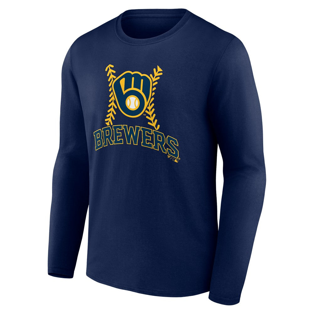 Sal Frelick Milwaukee Brewers Name & Number Fastball Long Sleeve T-Shirt Navy