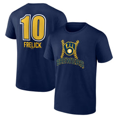Sal Frelick Milwaukee Brewers Name & Number Fastball T-Shirt Navy