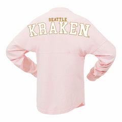 Seattle Kraken Fanatics Women's Spirit Jersey Long Sleeve T-Shirt Pink
