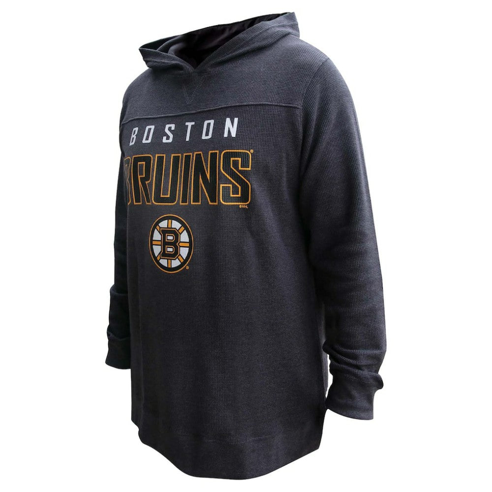 David Pastrnak Boston Bruins Profile Women's Plus Size Name & Number Thermal Pullover Hoodie Black