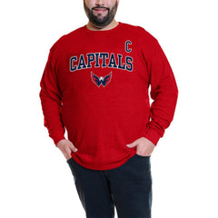 Alexander Ovechkin Washington Capitals Profile Big & Tall Name & Number Thermal Pullover Sweatshirt Red