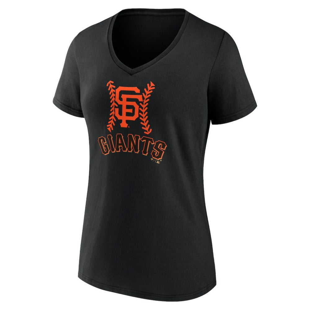 Patrick Bailey San Francisco Giants Women's Name & Number Fastball V-Neck T-Shirt Black