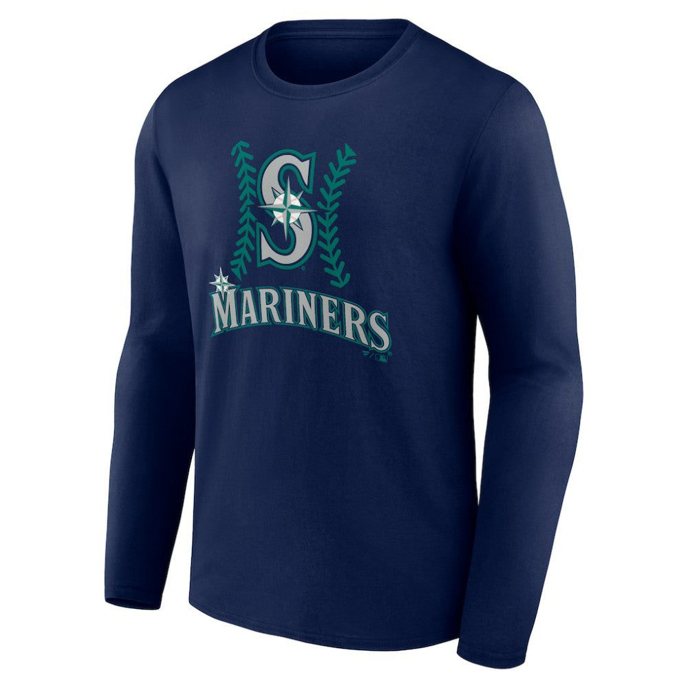 J.P. Crawford Seattle Mariners Name & Number Fastball Long Sleeve T-Shirt Navy