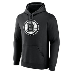 Boston Bruins Personalized Name & Number Monochrome Pullover Hoodie Black