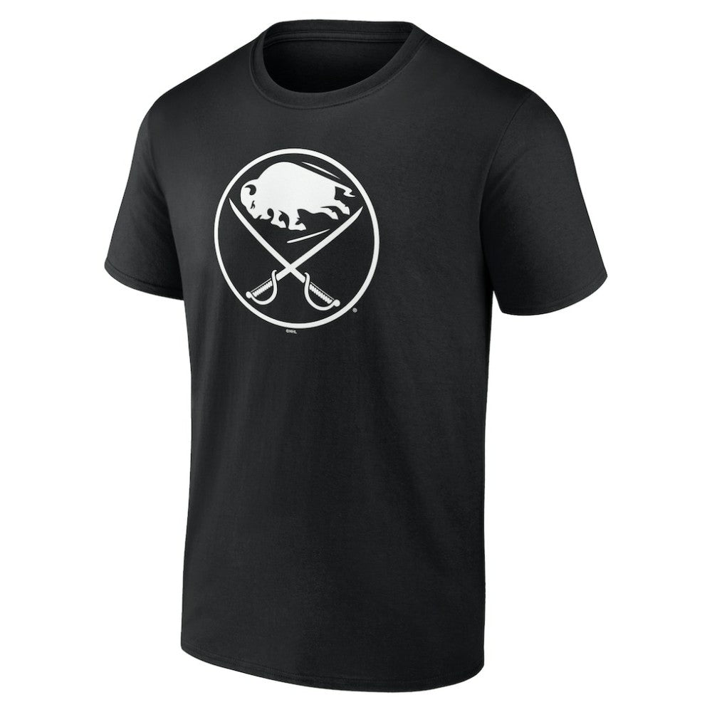Buffalo Sabres Personalized Name & Number Monochrome T-Shirt Black