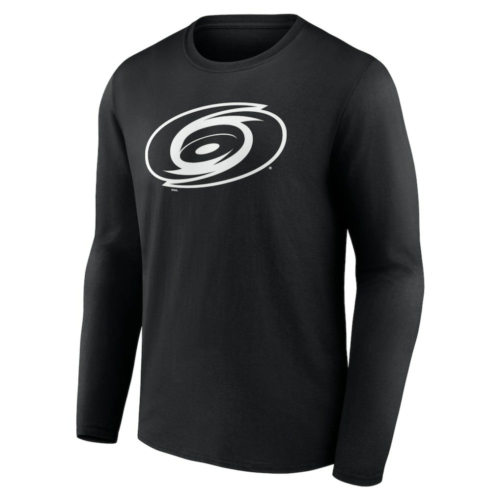Carolina Hurricanes Personalized Name & Number Monochrome Long Sleeve T-Shirt Black