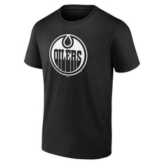 Edmonton Oilers Personalized Name & Number Monochrome T-Shirt Black