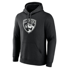 Florida Panthers Personalized Name & Number Monochrome Pullover Hoodie Black