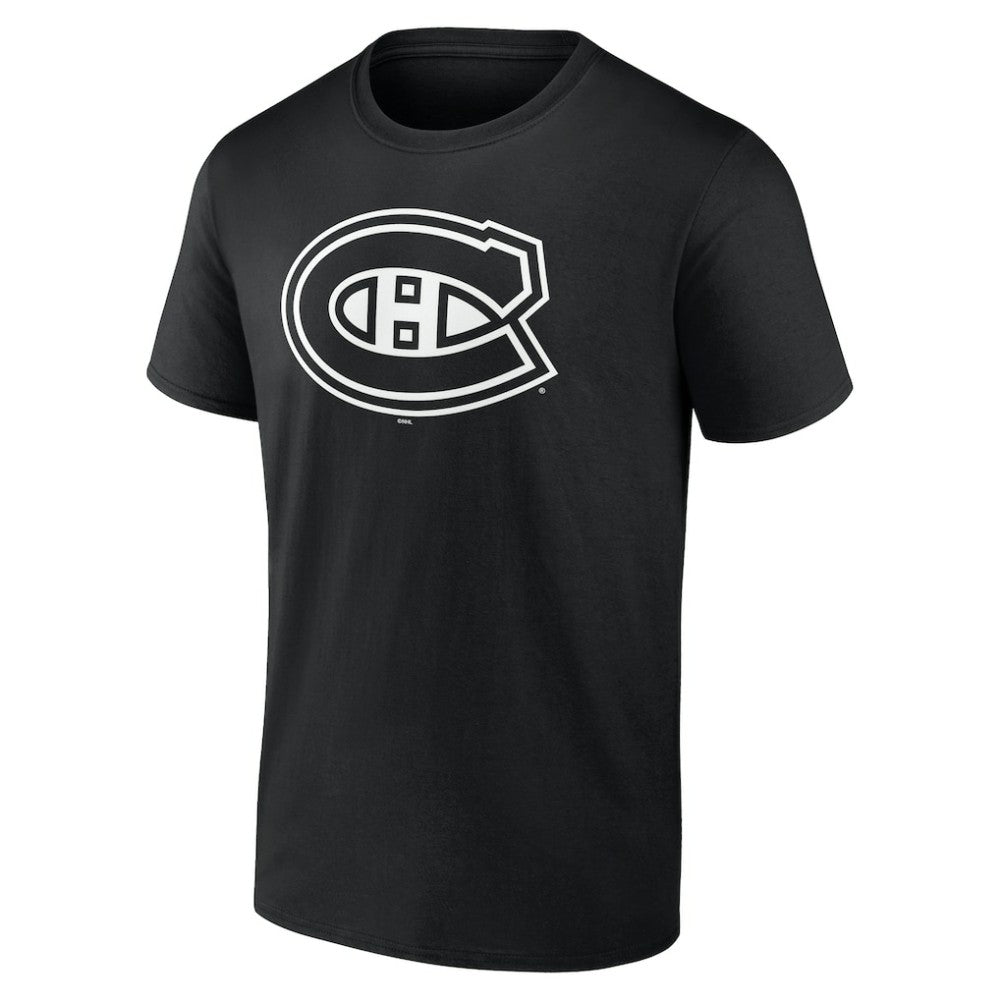Montreal Canadiens Personalized Name & Number Monochrome T-Shirt Black