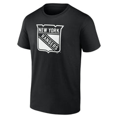 New York Rangers Personalized Name & Number Monochrome T-Shirt Black