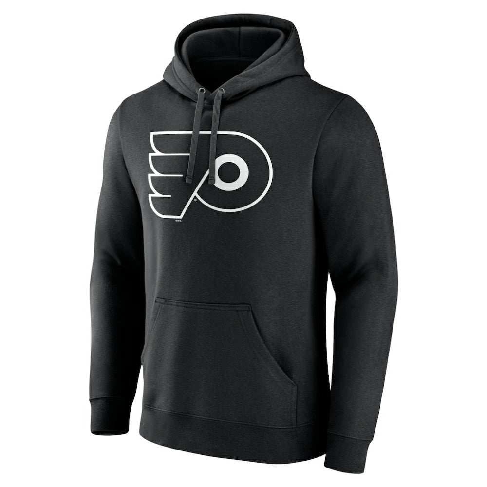 Philadelphia Flyers Personalized Name & Number Monochrome Pullover Hoodie Black