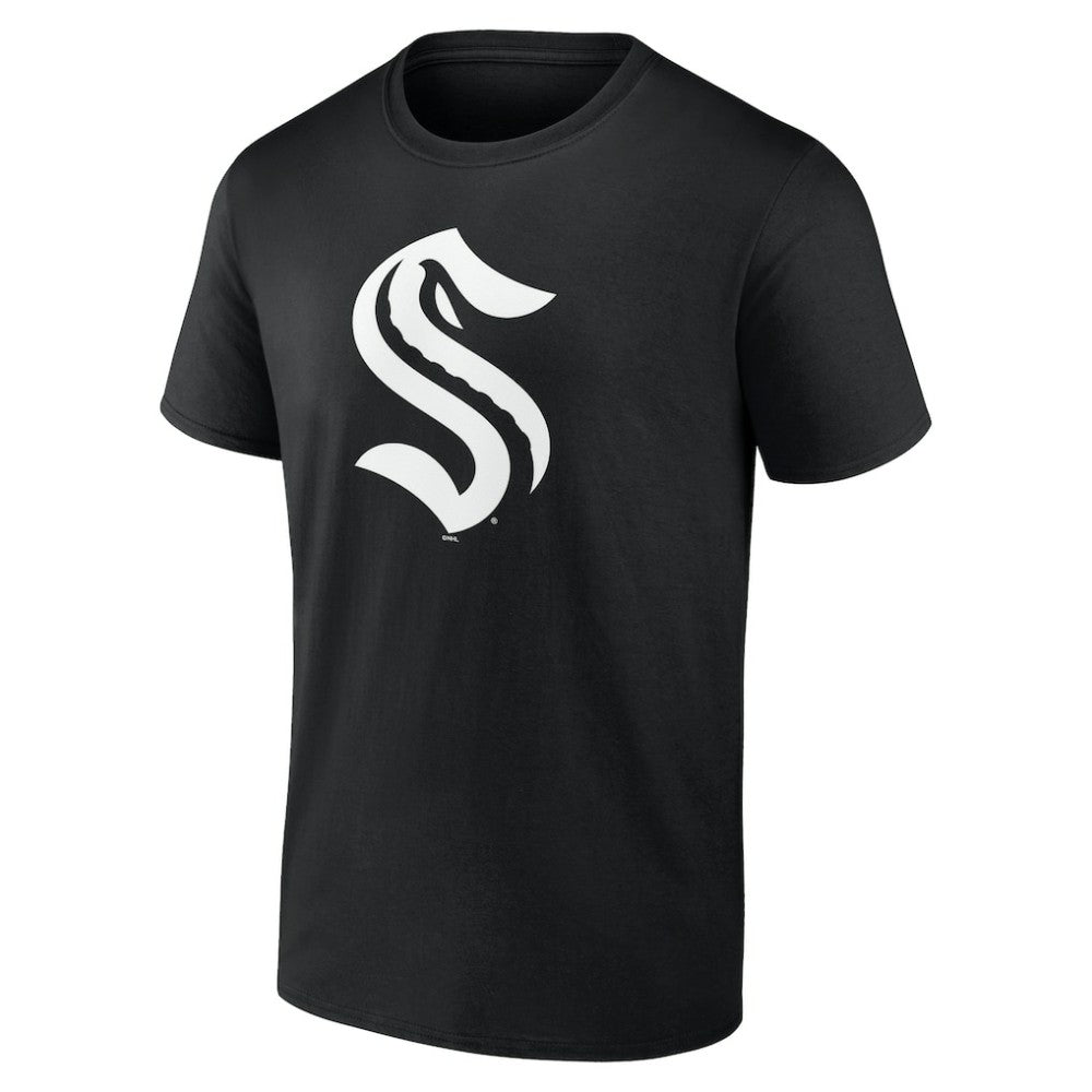 Seattle Kraken Personalized Name & Number Monochrome T-Shirt Black