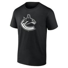 Vancouver Canucks Personalized Name & Number Monochrome T-Shirt Black