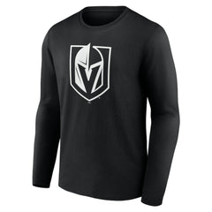 Vegas Golden Knights Personalized Name & Number Monochrome Long Sleeve T-Shirt Black