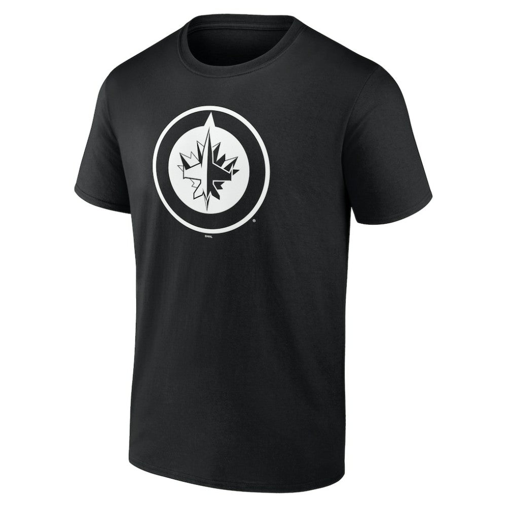 Winnipeg Jets Personalized Name & Number Monochrome T-Shirt Black