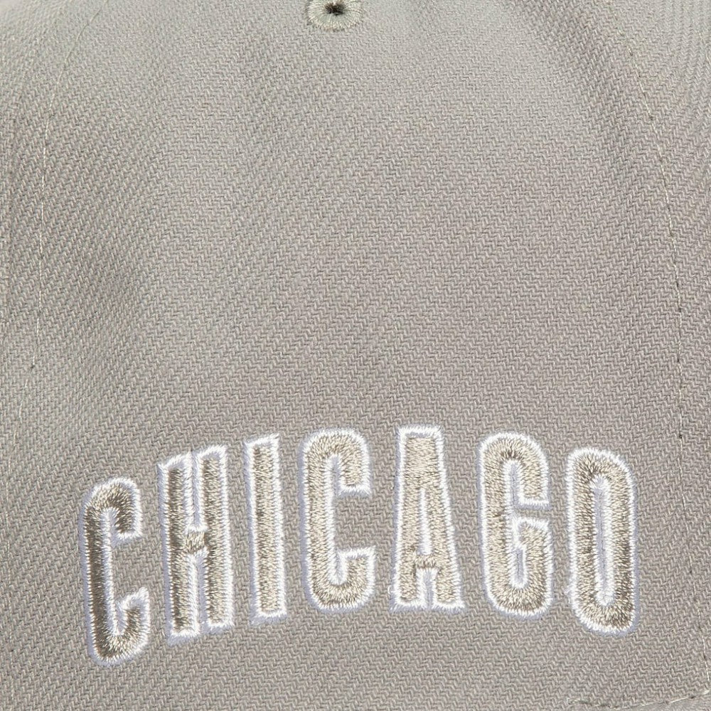 Chicago Cubs Snapback Hat Gray | Mitchell & Ness