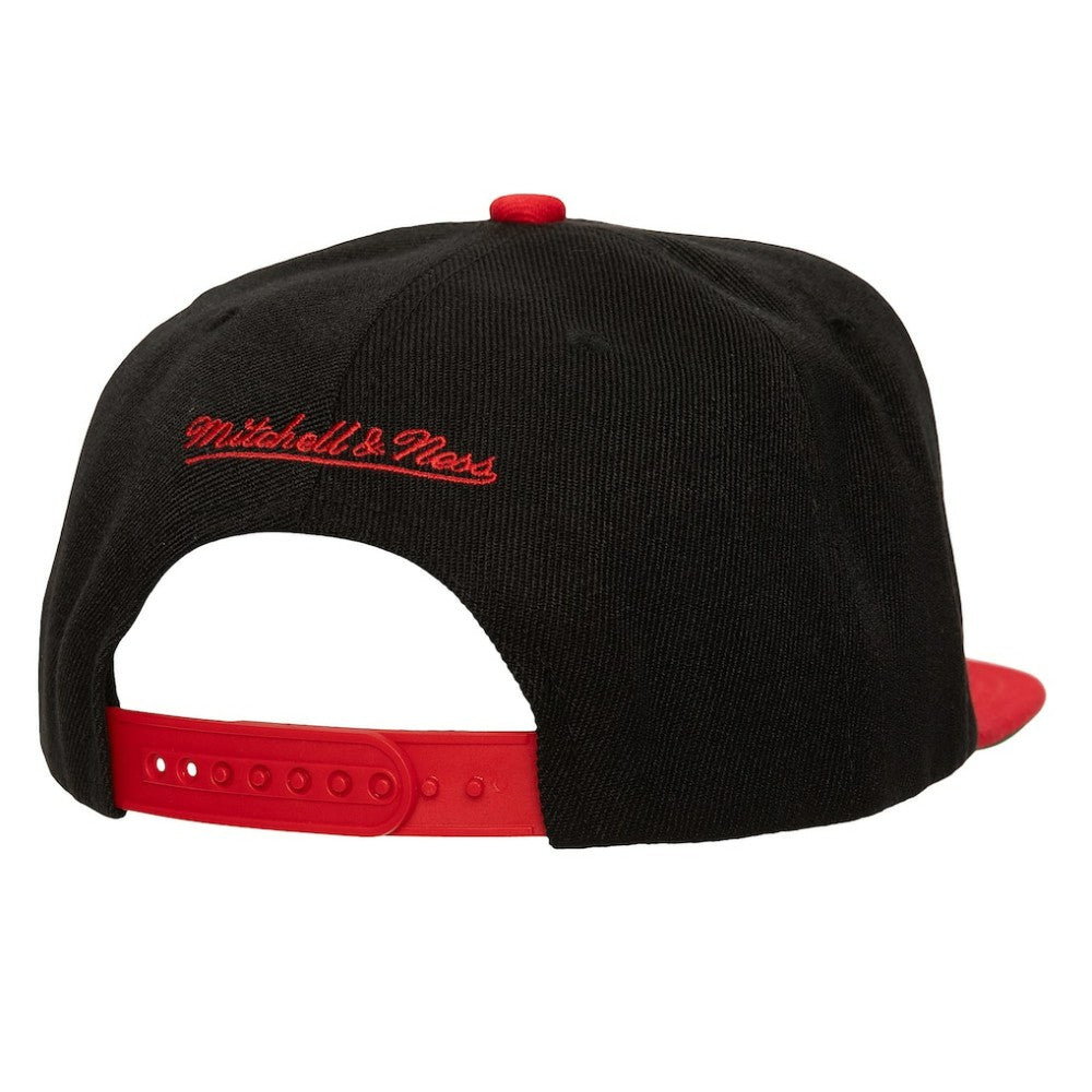 Atlanta Braves Rise Up Snapback Hat Black | Mitchell & Ness