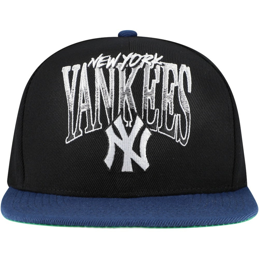 New York Yankees Rise Up Snapback Hat Black | Mitchell & Ness