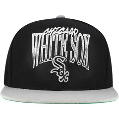 Chicago White Sox Rise Up Snapback Hat Black | Mitchell & Ness