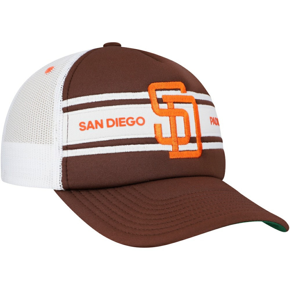 San Diego Padres Sideline Trucker Adjustable Hat Brown