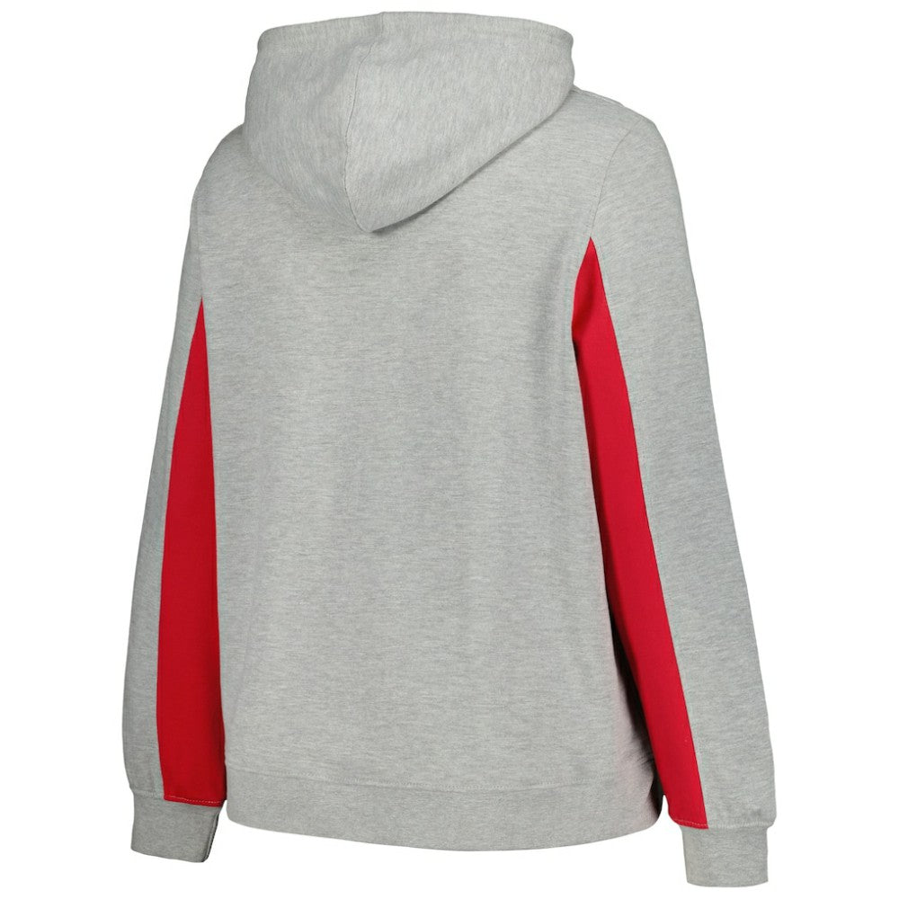 St. Louis Cardinals Profile Women's Plus Size Pullover Jersey Hoodie Heather Gray