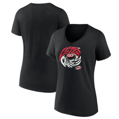 Carolina Hurricanes Women's Native V-Neck T-Shirt Black