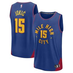 Nikola Jokic Denver Nuggets Fast Break Replica Player Jersey sale - Statement Editi- Blue