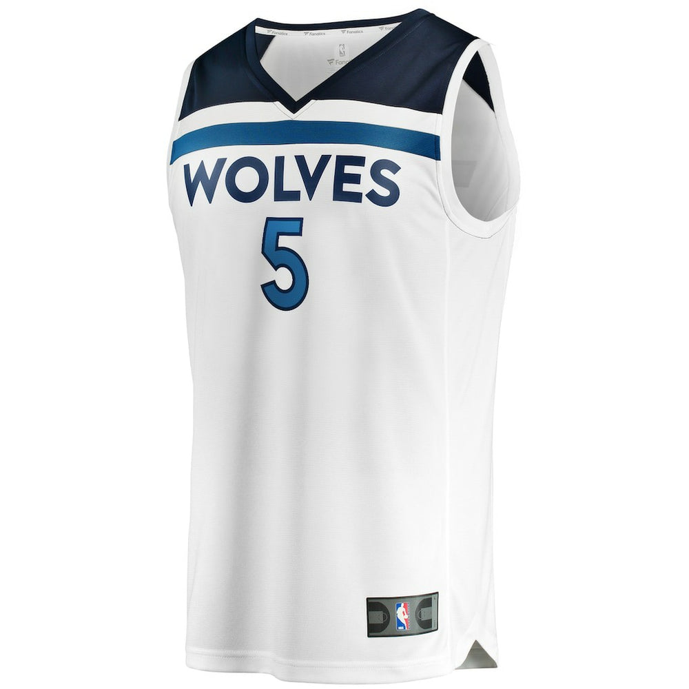 Anthony Edwards Minnesota Timberwolves Fast Break Replica Player Jersey - Association Edition - White