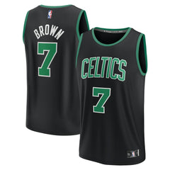 Jaylen Brown Boston Celtics Fast Break Replica Player Jersey - Statement Edition - Black